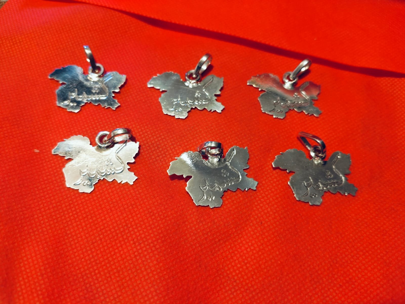 Map in kashmir Pendants